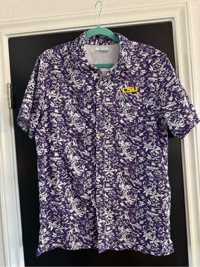 Columbia LSU Hawaiian shirt
